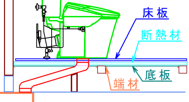 トイレ床　断熱材 e1682771949413